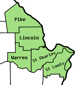 Nellie Brown Consulting counties served in Missouri: St. Louis county and city, St. Charles, Warren, Lincoln, and Pike